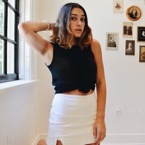 Black Zara short sleeved shirt